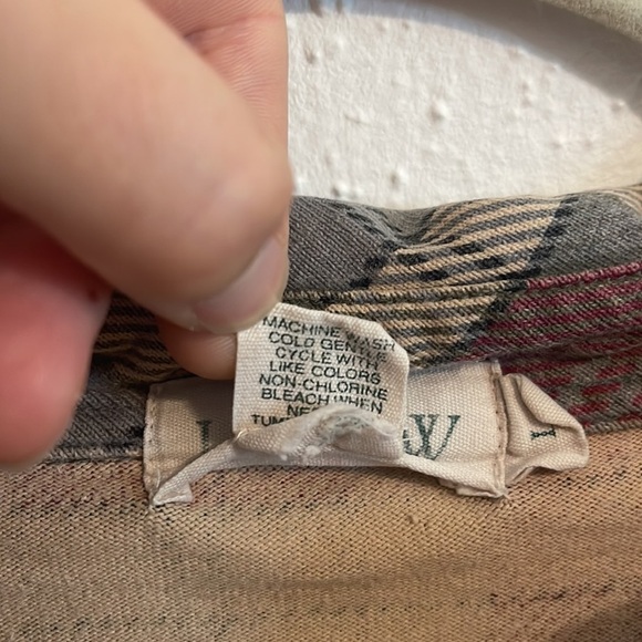 J Crew 100% Cotton Red Blue and Green Plaid Long Sleeve Shirt Size Large - Picture 5 of 5